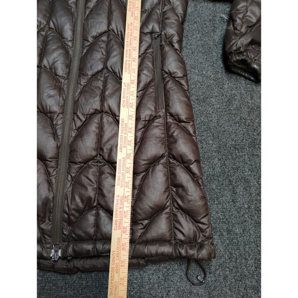 Outoor Research Down Feather Long Quilted Puffer Parka Women Small Brown Jacket - Picture 7 of 13